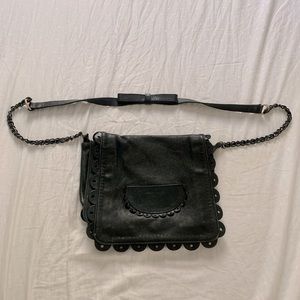 SEE BY CHLOE Black Leather over the shoulder purse